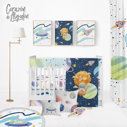 Space Crib Bedding Set