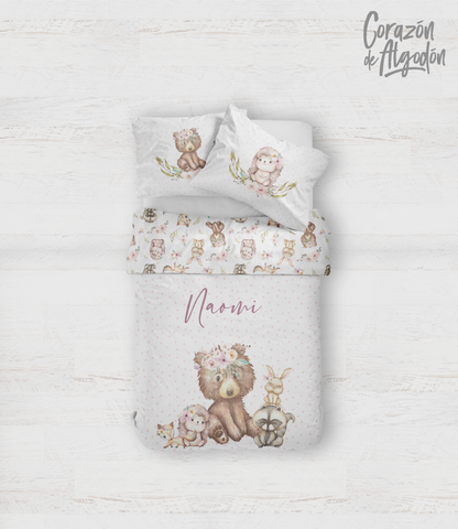 Woodland Girl Bedding set