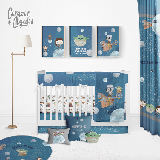 Mandalorian Crib Bedding Set