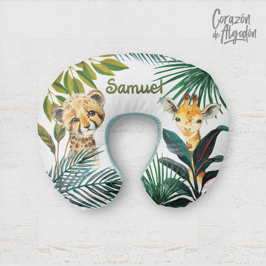 Jungle Boy Nursing Pillow Cover