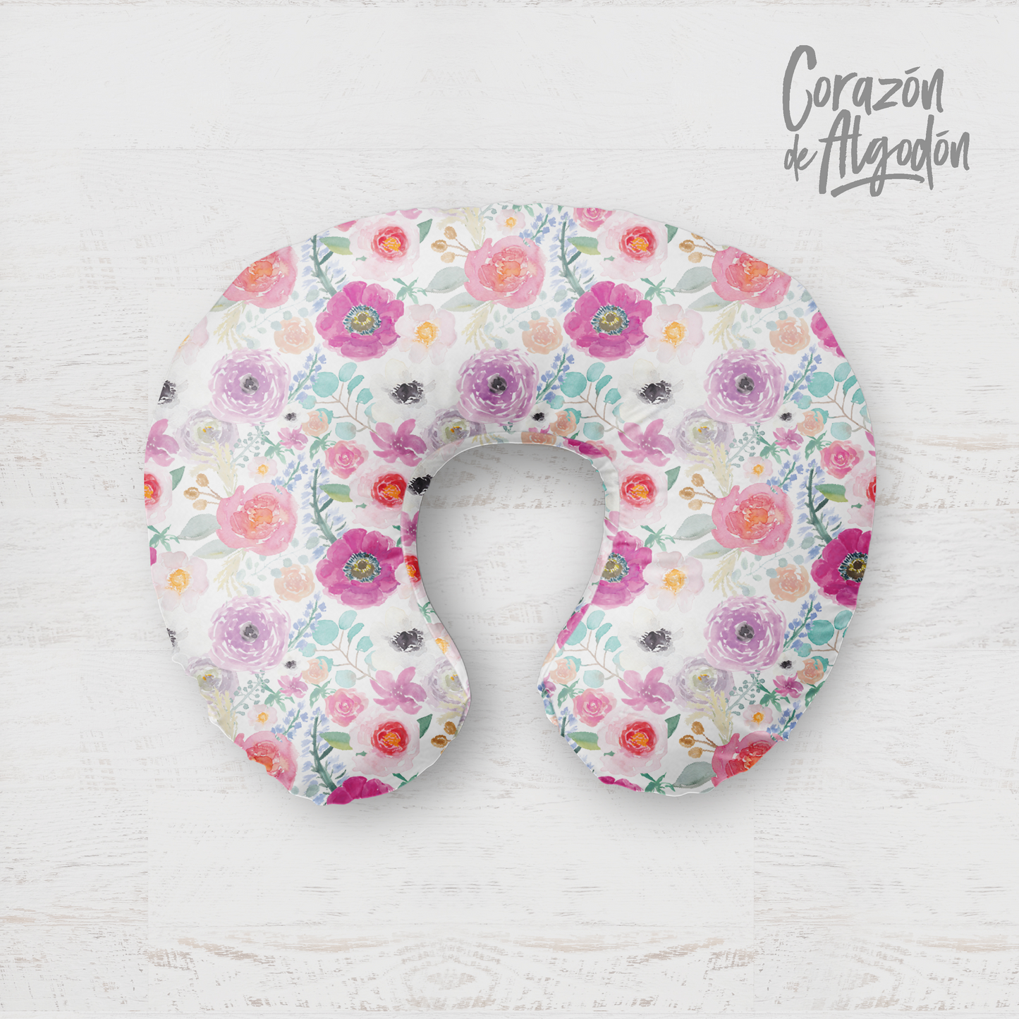 Pink Elephant Nursing Pillow Cover