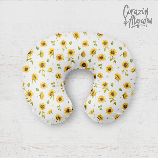 Sunflower Nursing Pillow Cover