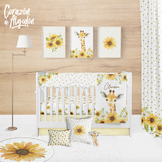 Sunflower Crib Bedding Set