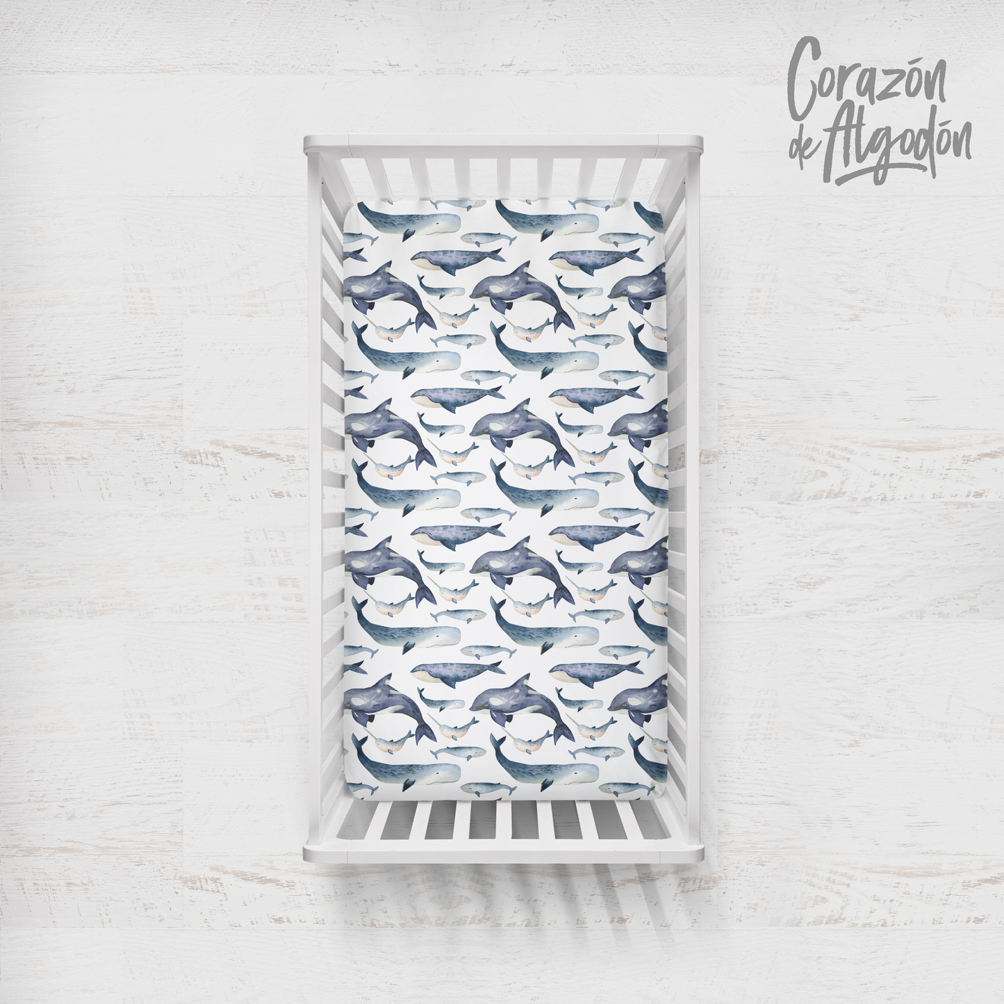 Whale Crib Bedding Set