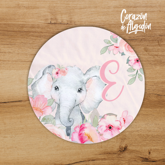 Floral Elephant Play Mat