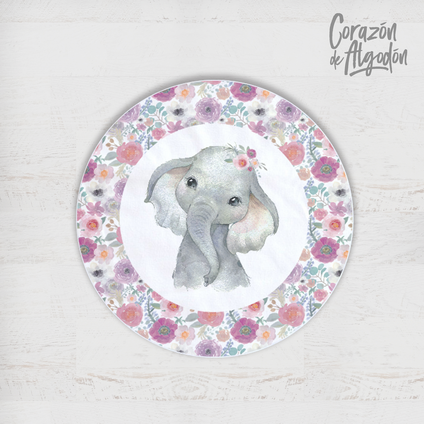 Pink Elephant Play Mat